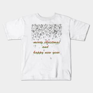 merry christmas and happy new year Kids T-Shirt